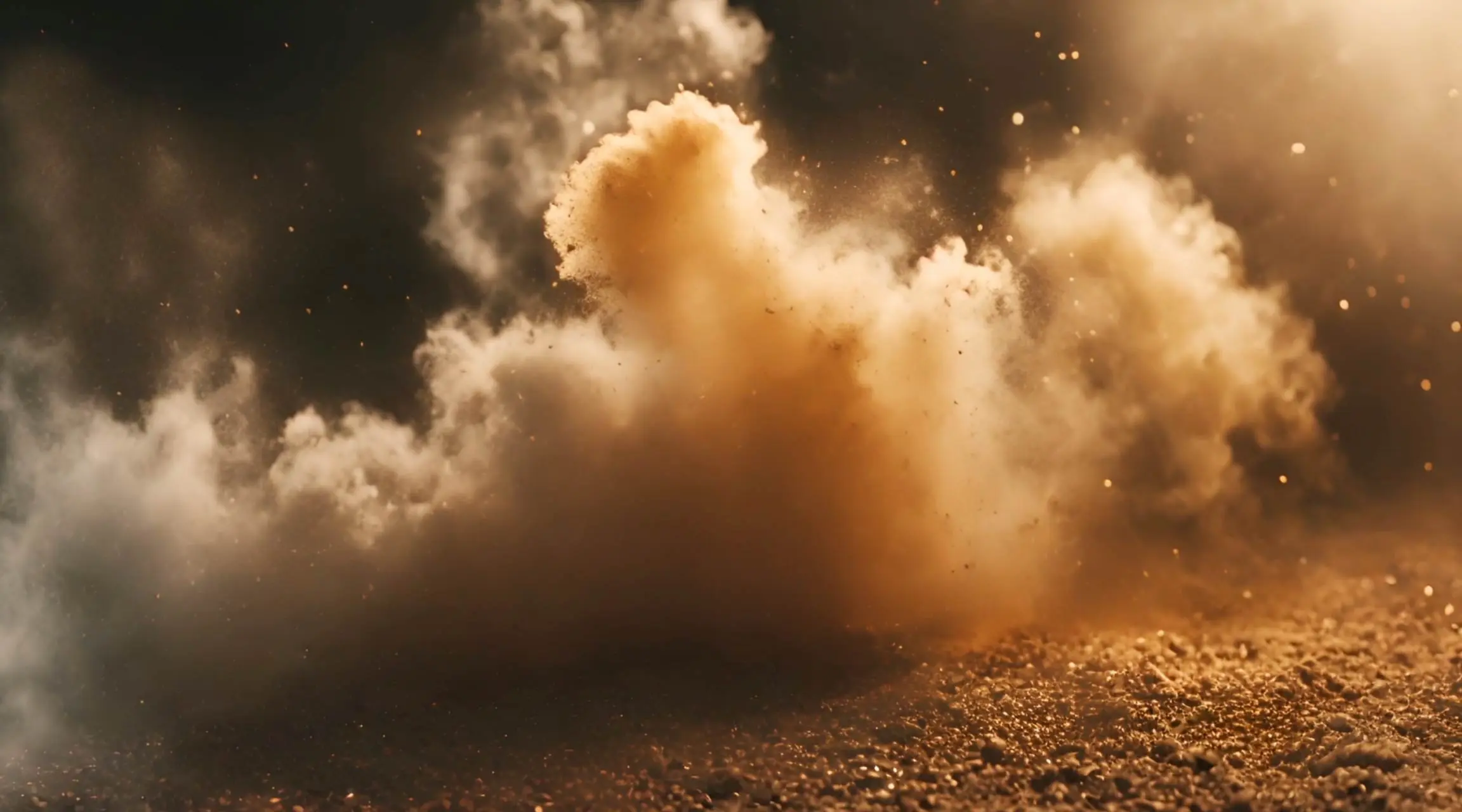 Dust Eruption Slow Motion Video Background